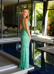 Primavera Couture 4175 Long Sequin Prom Formal Dress
