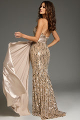 Jovani 42427 Prom Long Beaded Formal Evening Dress