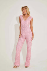 Primavera Couture 4275 Sequin Beaded Formal Jumpsuit
