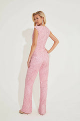 Primavera Couture 4275 Sequin Beaded Formal Jumpsuit