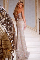 Jovani 42920 Prom Long Glitter Formal Fitted Evening Dress