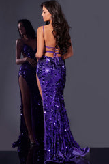 Jovani 43055 Sequined Long Formal Fitted Prom Dress