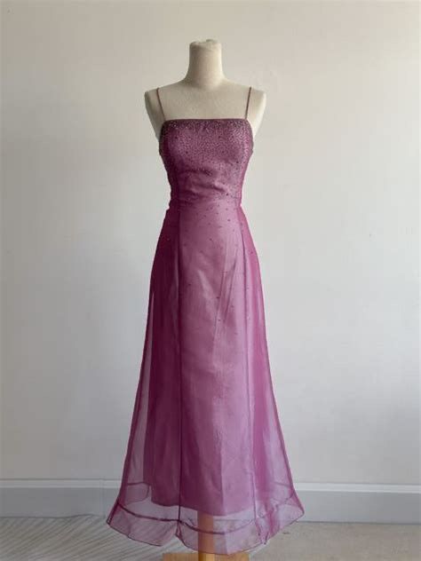 Modest A Line Spaghetti Strap Organza Spring Formal Dress Ankle Length Prom Dresses N2683