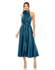 Pleated Formal Prom Dress Midi Mac Duggal 49674