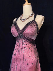 Timeless Prom Dresses A Line Spaghetti Strap Black Tulle Tea Length With Beading Homecoming Gown N3255