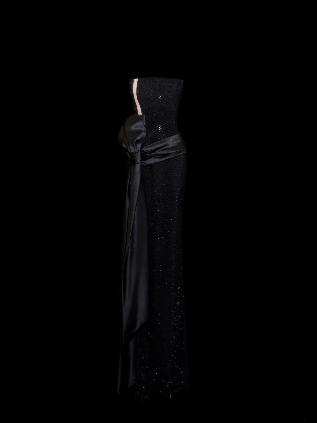 Gorgeous Prom Dresses Mermaid Strapless Black Tie Sequin For Women Formal Evening Outfits N3789