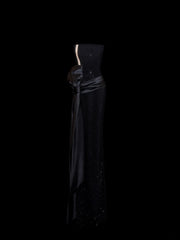 Gorgeous Prom Dresses Mermaid Strapless Black Tie Sequin For Women Formal Evening Outfits N3789
