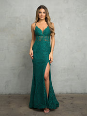 Eva Fashion 5260 Long Formal Fitted Evening Prom Dress