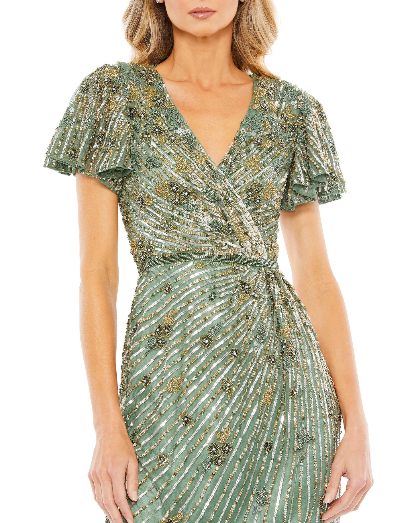 Short Sleeve Formal Dress Short Sleeves Mac Duggal 5582