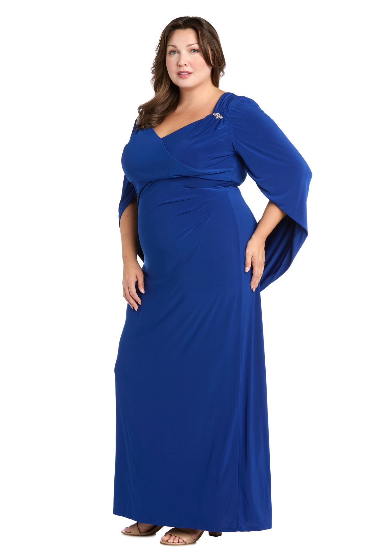 Long Plus Size Dress Formal R&M Richards 5899W