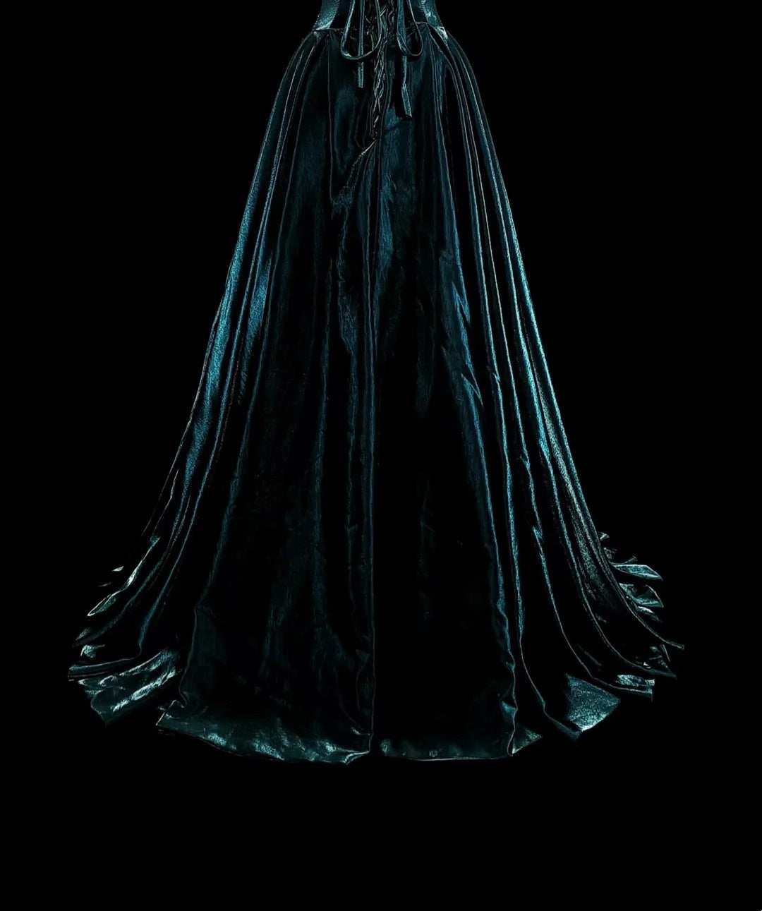 Vintage A line Strapless Dark Green Velvet 70s With Gold Appliques Long Prom Gown Party Wear Dresses N1845