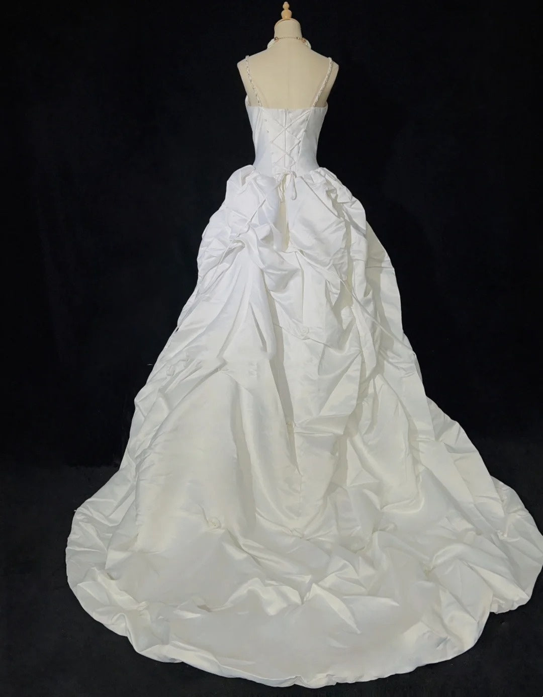 Vintage Prom Dresses Inspo Ball Gown Spaghetti Strap White With Beading For Women Formal Dress N3220