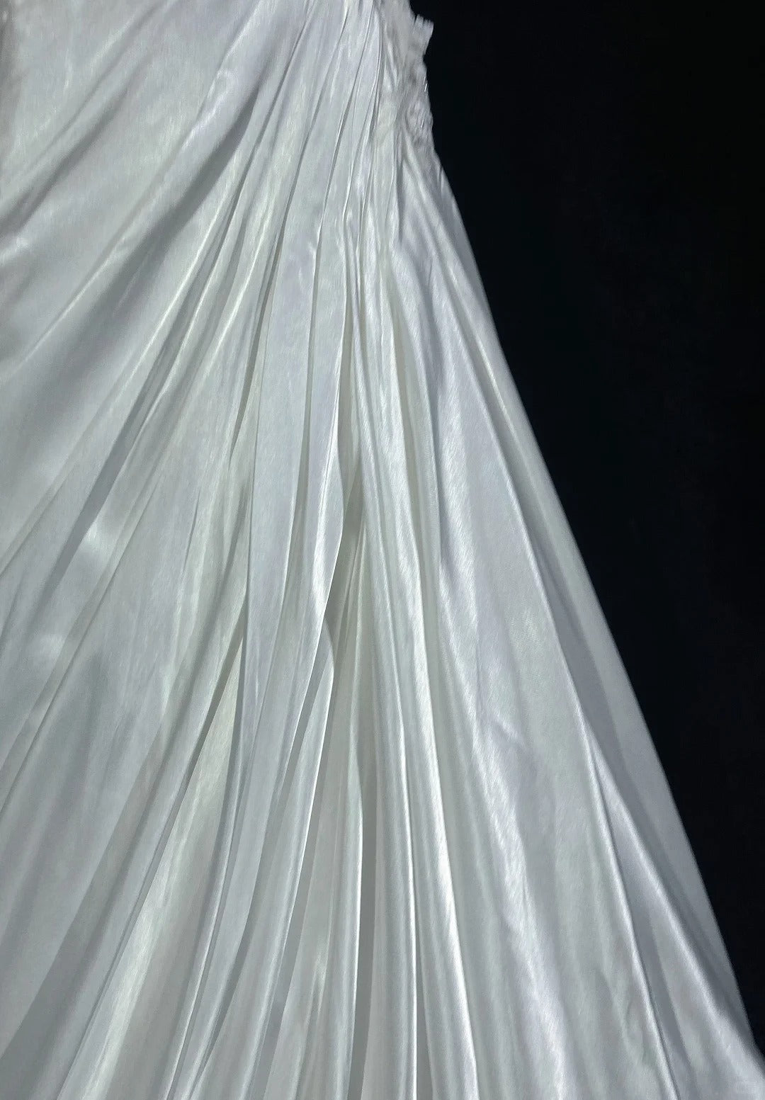 Vintage Prom Dresses Inspo Mermaid One Shoulder White Satin 80s With Lace Formal Gowns N3380