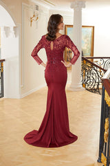 MGNY Madeline Gardner New York  72736 Long Sleeve Formal Dress