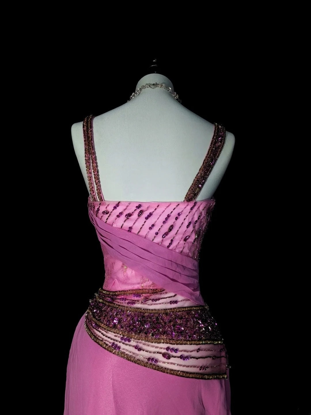 Vintage 1960s Mermaid Sweetheart With Straps Pink Satin Sleeveless Long Prom Formal Dresses N1597