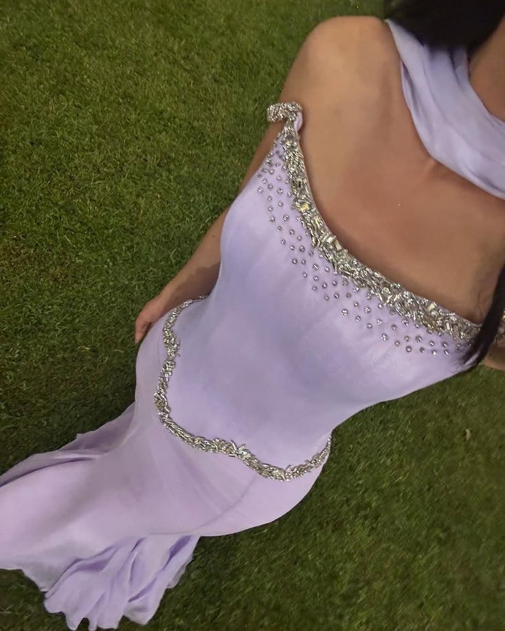 Modest Senior Prom Dresses High Schools Inspiration Mermaid Strapless Lilac Chiffon With Scarf Semi Formal Grad Long Prom Dress For Teens AB1976