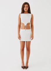 Ryann Cut Out Mini Dress - White