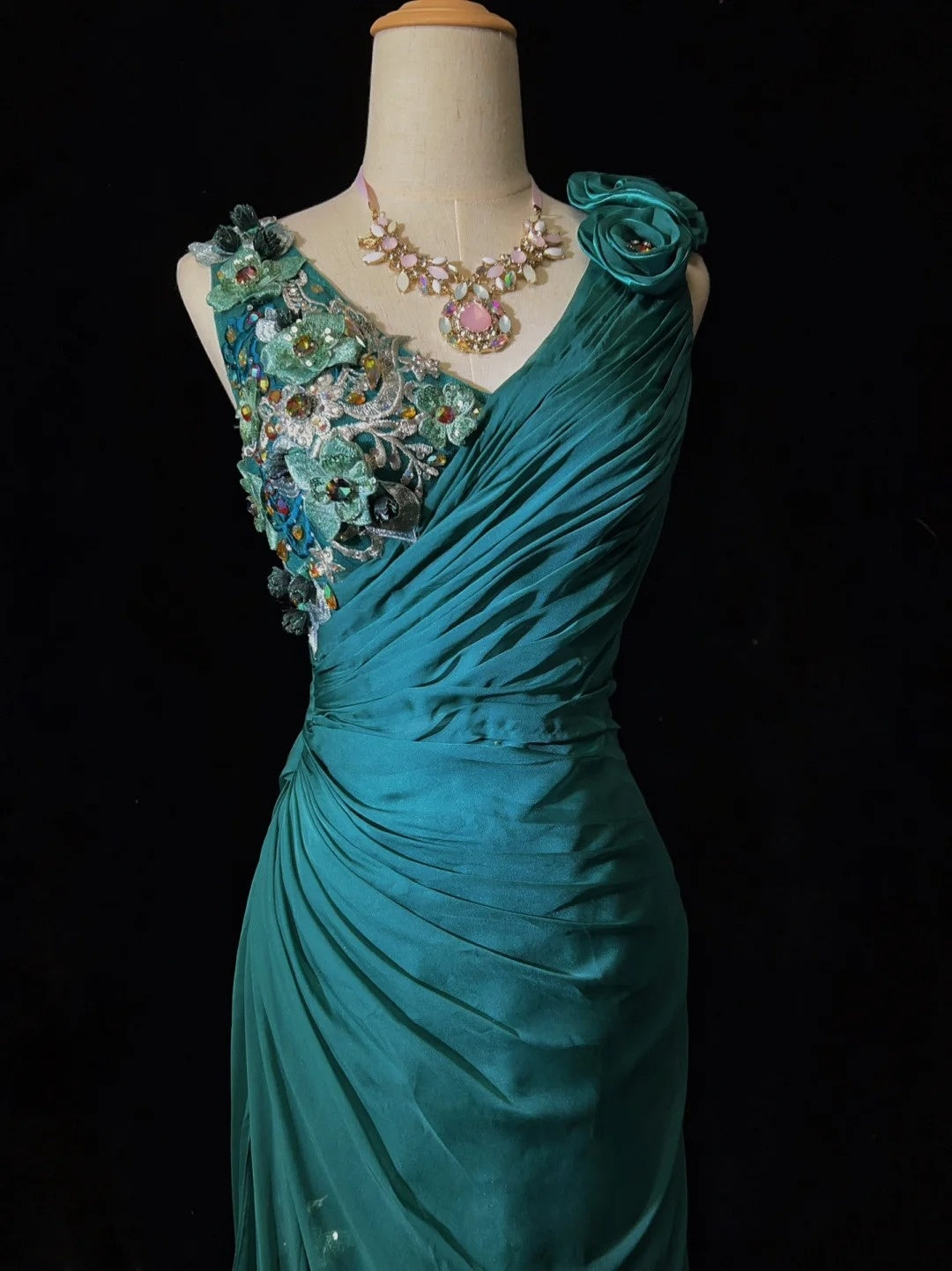 Vintage Prom Dresses Inspo Mermaid V Neck Green Chiffon 90s With Lace Beading For Women Formal Gowns N3313