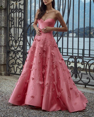 Customize Pink A-Line Prom Dress Crystal Embellished Party Dress Women Graduations Gowns For Teens High Schools AB1992