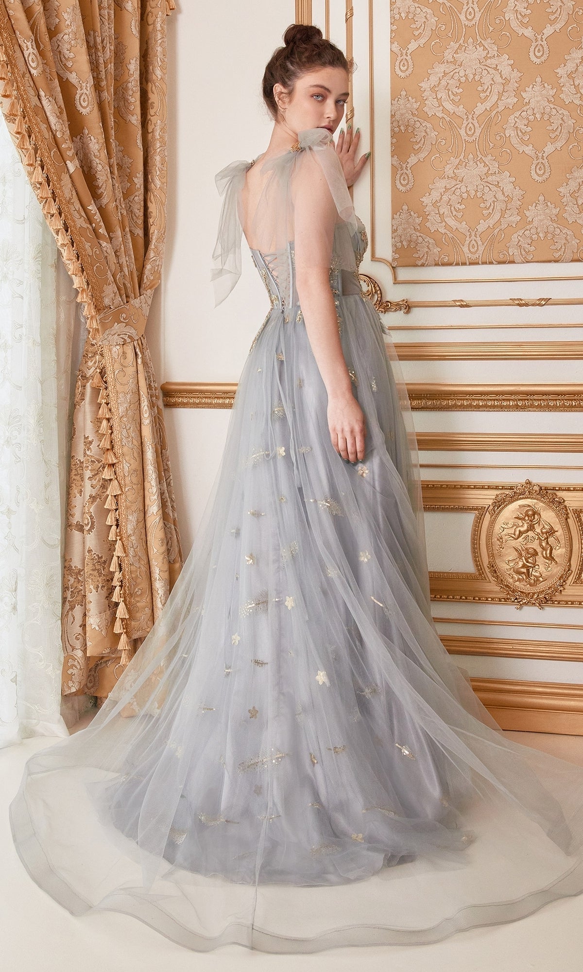 Andrea & Leo Long Formal Dress A0824