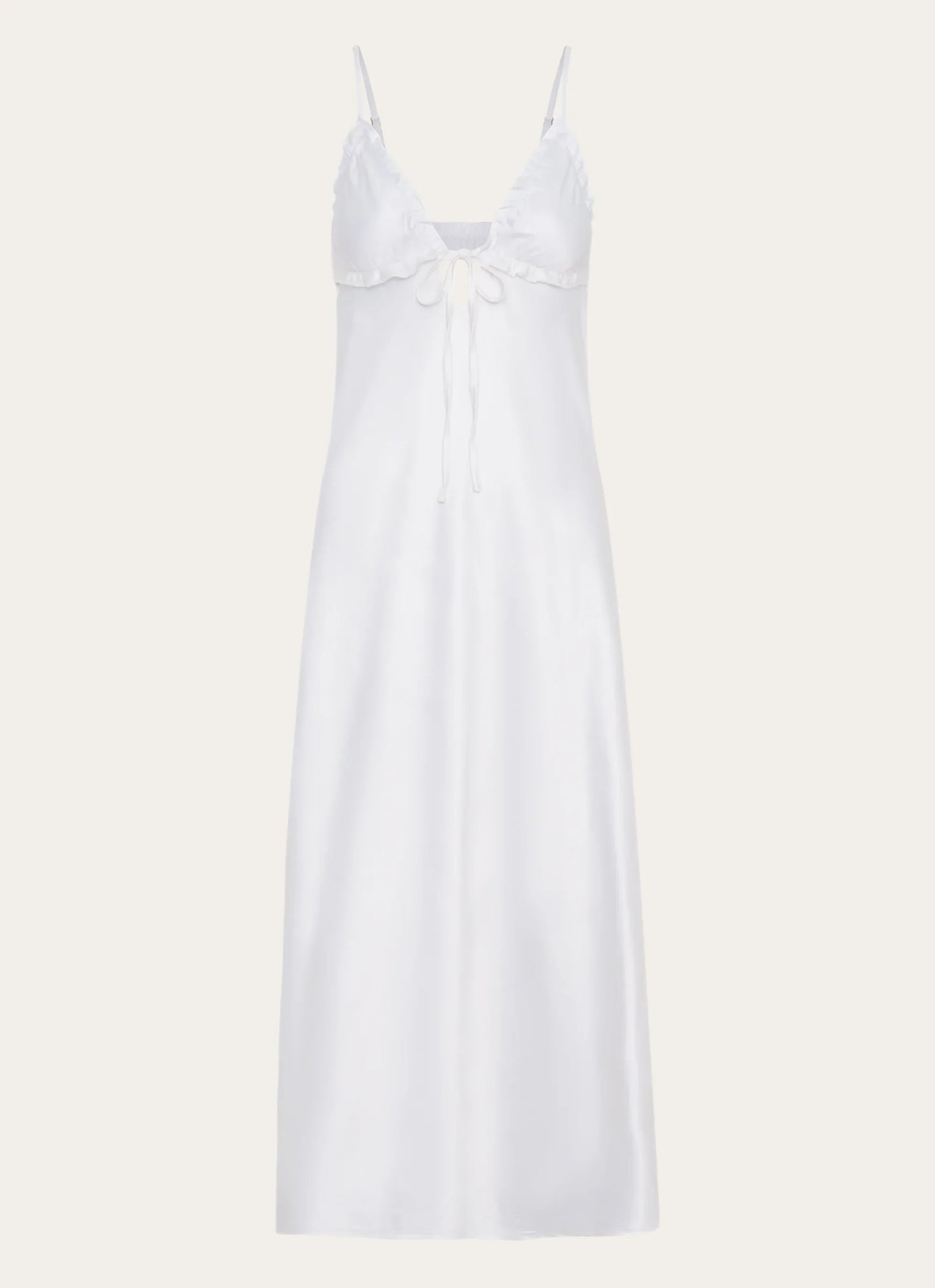 Take Note Midi Dress - White