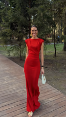 Elegant Mermaid Scoop Neck Burgundy With Sleeves Long Formal Fancy Evening Dress Dinner Outfits Classy Party Gowns AB2026