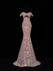 Modest Prom Dresses Aesthetic Mermaid Sweetheart Inspiration Sequin Style Impress With Pleated Long Party Formal Gown SA075