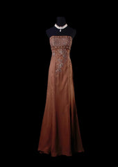 Vintage Mermaid Strapless Sleeveless With Beadings Long Formal Old 1950s Prom Dresses Night Outfits Party Gowns AS217