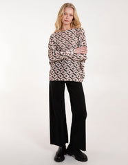 Geometric Print Top