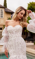Long Formal Dress CD858W by Ladivine