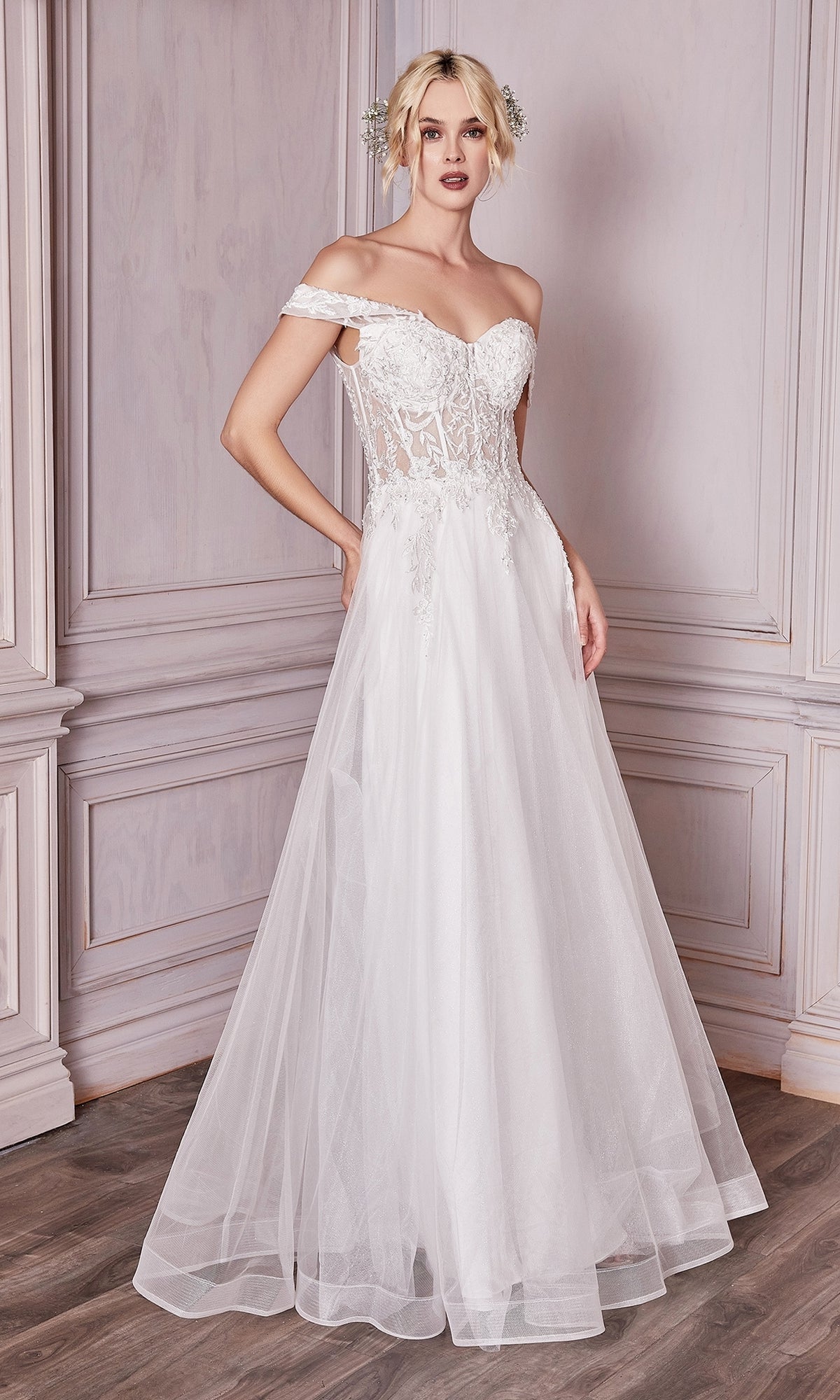 Long Formal Dress CD961W by Ladivine