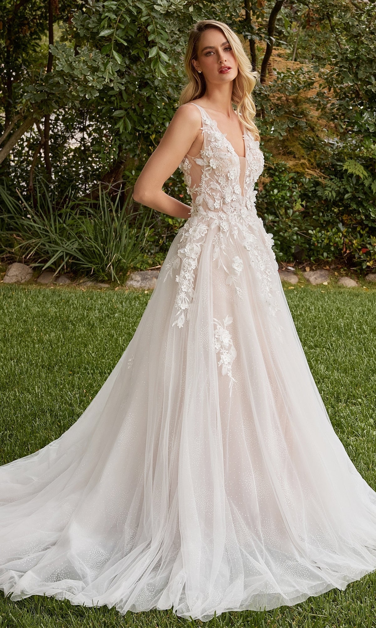 Long Formal Dress CDS436W by Ladivine