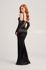 Colette CL5252 Fitted Long Formal Prom Dress