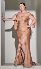 Long Plus-Size Formal Dress CD943C by Ladivine