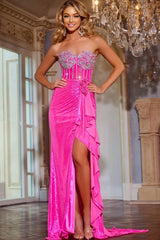 Jovani D5031 Floral Long Formal Prom Dress
