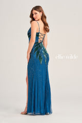 Ellie Wilde EW35066 Formal Long Sequin Fitted Prom Gown