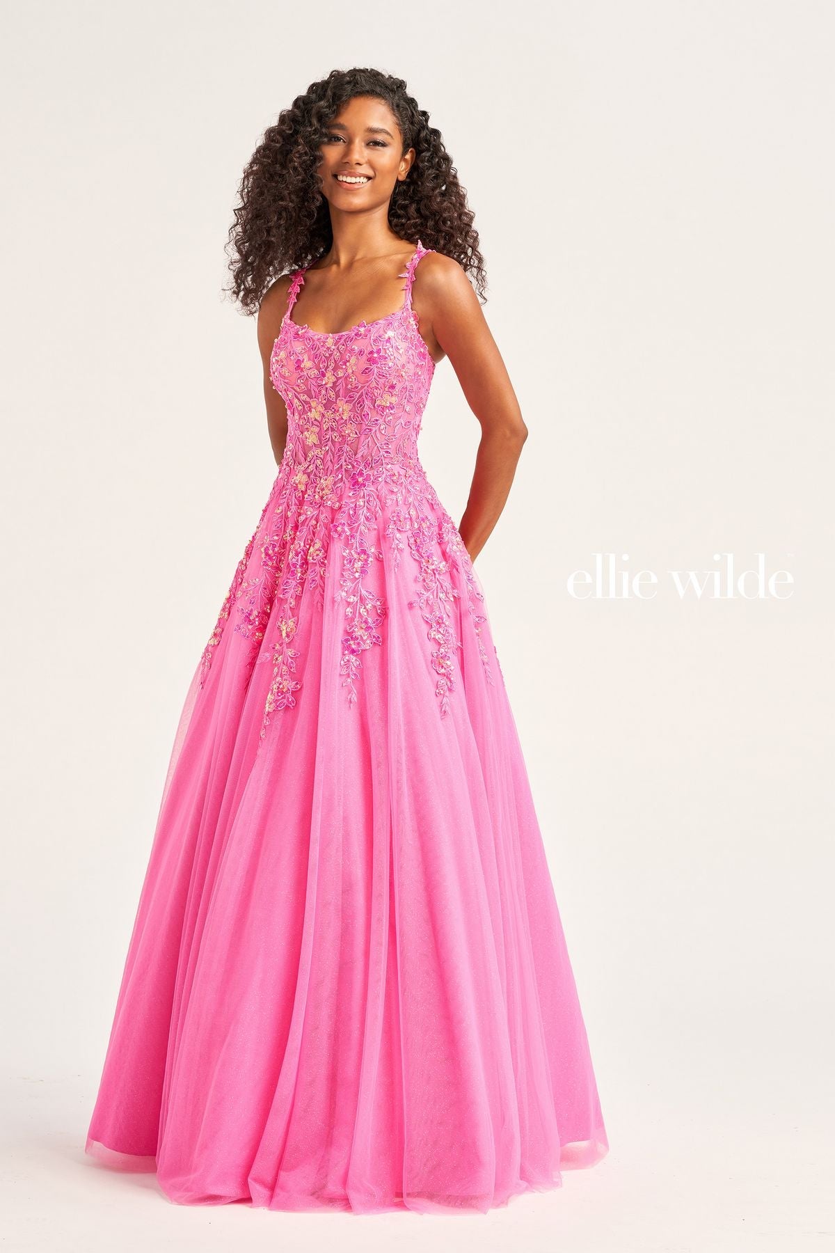 Ellie Wilde EW35123 Prom Long Glitter Ball Gown