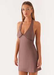 Heavy Hearted Mini Dress - Steel