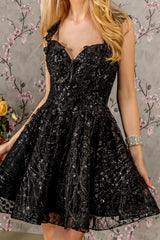 Short Cocktail Glitter Sequin Homecoming Dress