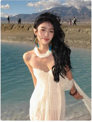 Simple Prom Dresses A line Sweetheart Chiffon With Ribbon Evening Gown Formal Long Formal Dress N3995