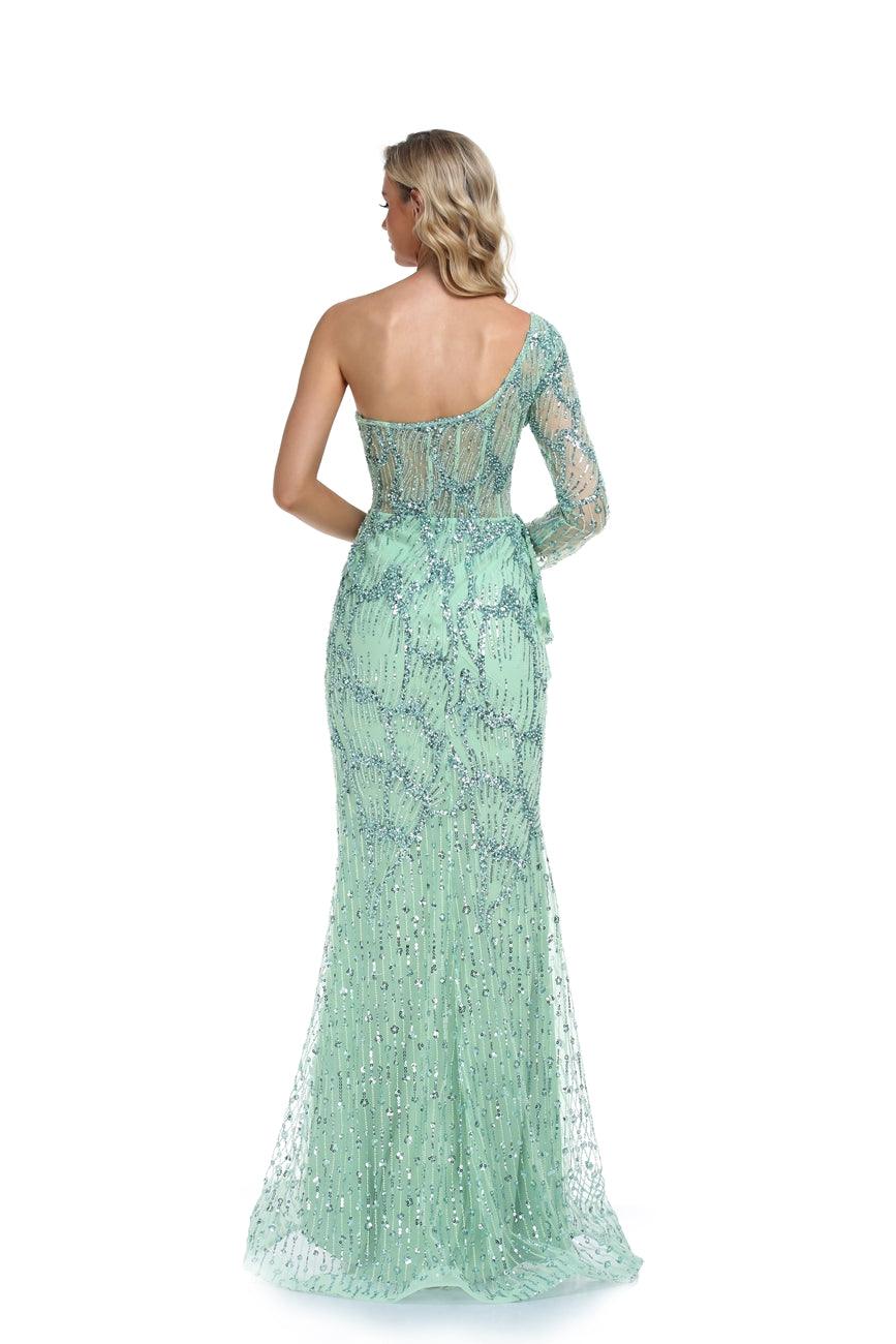 High Couture NR2268 Prom Long One Shoulder Formal Dress