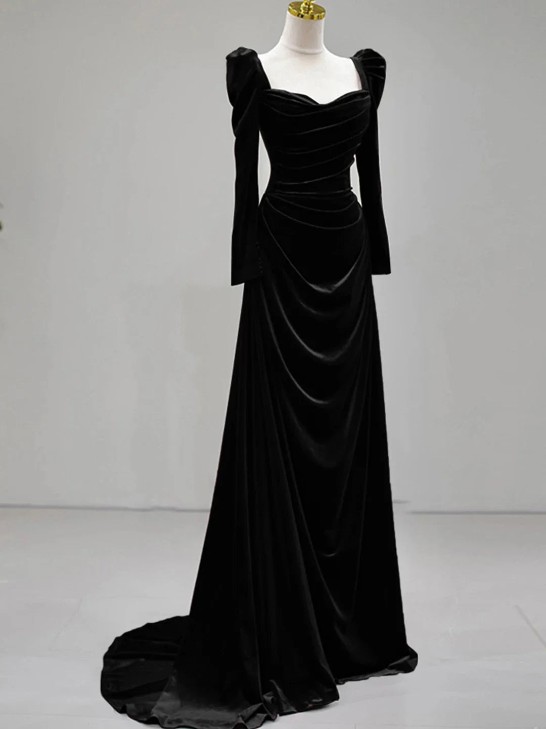 Unique Sheath Royal Blue Long Sleeves Prom Dresses Inspiration Party Night Gowns 20th Birthday Outfits AB2249