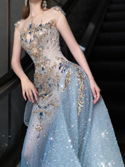Modest Mermaid Scoop Neck Sequins With Beaded Prom Dresses Inspiration Long Party Night Evening Dress 19th Birthday Outfits AB2272