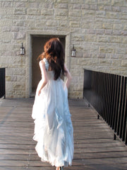 Modest A line Halter Light Sky Blue Chiffon Floor Length Prom Dresses 16th Nigh Party Birthday Outfits AB2417