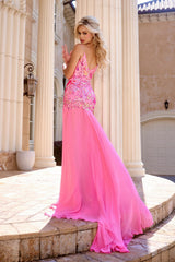Portia and Scarlett PS24342 Long Formal Slit Prom Dress