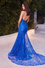Andrea & Leo A1252 Glitter Formal Prom Long Mermaid Dress