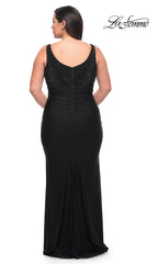 Sleeveless Long Plus-Size La Femme Prom Dress