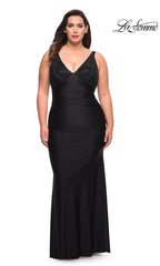 Sleeveless Long Plus-Size La Femme Prom Dress