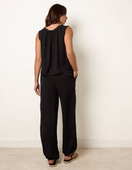 Studded Detailed Balloon Trouser Set