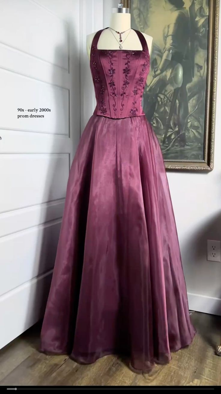 Burgundy Halter Lace Sheath Long Evening Prom Dress AB1864